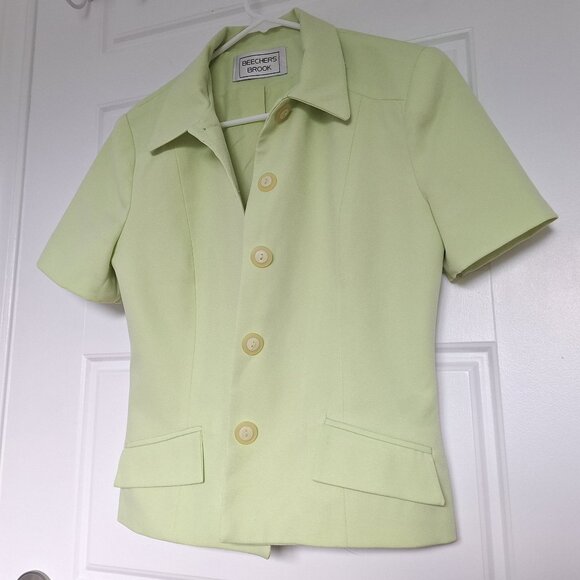 Vintage Apple green summer shorts sleeve jacket - Picture 6 of 12